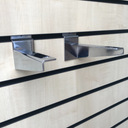 Wooden Shelf Brackets (Pair) For Slatwall Shop Fittings Heavy Duty In Chrome