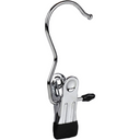 Stainless Steel Single Hangers, Portable Laundry Hook Boot Clips, Clothing Hanger Holder, for Pants, Shoes, Towel, Socks