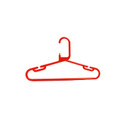 100x  Red Strong Heavy Duty Plastic Kids Baby Hangers, Suit,trouser Garment Clothes Hanger