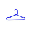 100x  Blue Strong Heavy Duty Plastic Kids Baby Hangers, Suit,trouser Garment Clothes Hanger