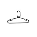 100x  Black Strong Heavy Duty Plastic Kids Baby Hangers, Suit,trouser Garment Clothes Hanger