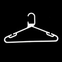 100x White Strong Heavy Duty Plastic Coat Hangers, Suit, Trouser Etc Garment Clothes Hanger