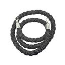 Premium Quality 1.5 Meter Black Rope With Chrome End