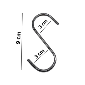 S Hooks-Chrome-9x3cm