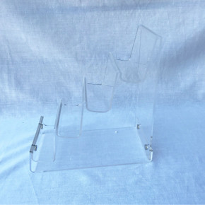 New 4-tier Clear Strong Acrylic Purse Retail Fashion Shop Display Stand Small