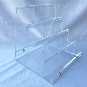 New 4-tier Clear Acrylic Handbag Purse Retail Fashion Shop Display Stand Large