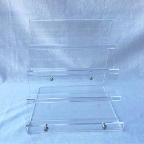 New 4-tier Clear Acrylic Handbag Purse Retail Fashion Shop Display Stand Large