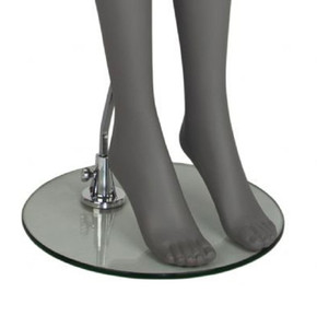 Female Faceless Egghead Display Mannequin – Matt Grey (inc stand)