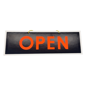 Black OPEN/CLOSED Signage