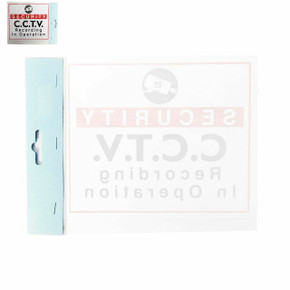 Shop/ Office/ Door/ Window/ Self Adhesive Sticker Label Sign -Security CCTV- Inside/ Outside