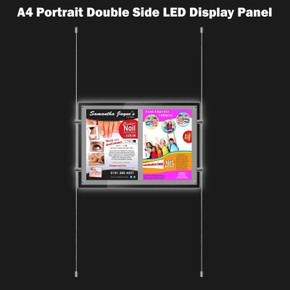 New A4 LED( 2A4 ) Double Side Window Light Pocket Light Panel Estate Agent Display