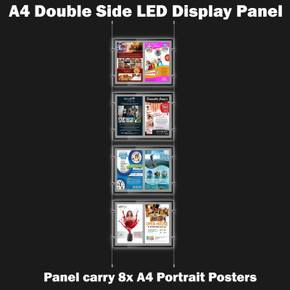 New A4 LED(8A4) Double Side Window Light Pocket Light Panel Estate Agent Display.