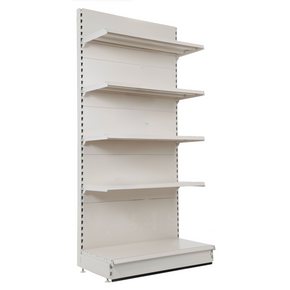 Jura White End Promotion Unit Retail Gondola Shelving - H160cm X W80cm