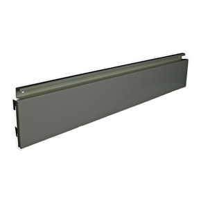 Silver Slat Back Panel For Retail Shelving - H10cm