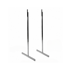 Pair of Heavy Duty Big T-Legs For Grid Mesh - Chrome