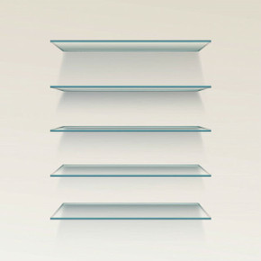 Clear Tempered Glass Shelf Panel Storage Sheet Shelving Display