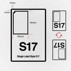S17 A4 Integrated Labels - Box of 1000