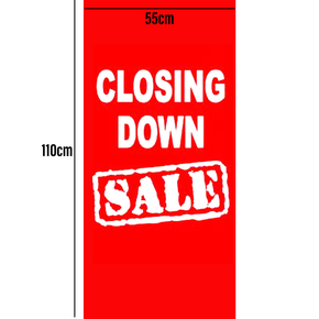 CLOSING DOWN SALE Poster Window Display Sign