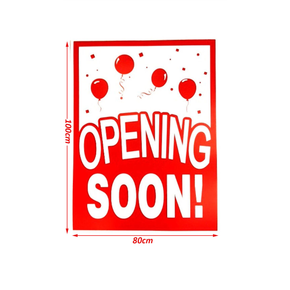 OPENING SOON Poster Window Display Sign
