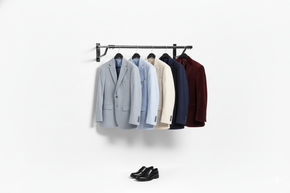 2ft Black Steel Hanging Rail–Durable,Stylish,and Ideal for Home or Retail Spaces