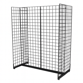 5ft black Grid Mesh 'H' Stand Gondola Stand
