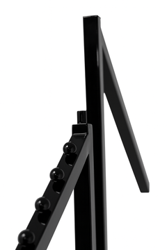 Heavy Duty 6-Way Waterfall Arm Clothing Rail – Adjustable Retail Display Stand on Wheels Adjustable Black Retail Display Stand with Castors & Brakes