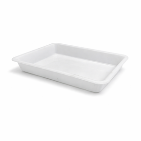 Heavy Duty Plastic Butcher Tray – Meat & Deli Display Tray (White)