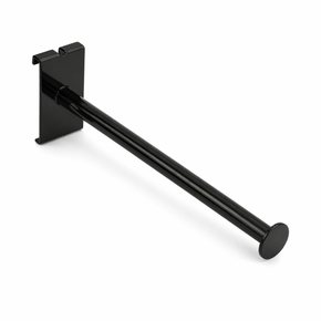 Black Forward Arm with Round End for Grid Mesh Panels