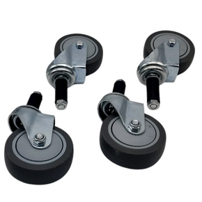 4"Heavy Duty Wheels For Reinforced Heavy Duty Clothes Rail - Set of 4 Unbraked Wheels