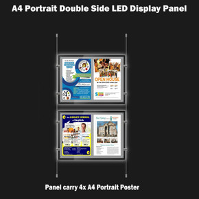 New A4 LED(4A4) Double Side Window Light Pocket Light Panel Estate Agent Display