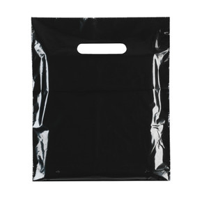 Plastic Plain Black Carrier Bags