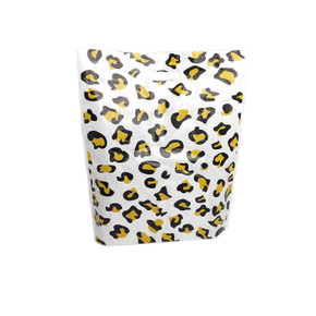 100x Plastic Leopard Printed Design Carrier Bags