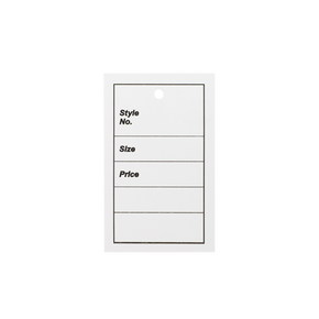 1000 Unstrung Clothes/ Garment Reference Stock Ticket/ Tags/ Labels