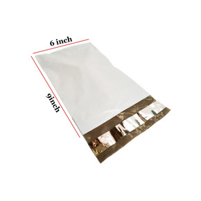100x 6''x9'' Plastic White Grey Mailing Bags