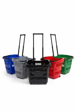 31 Litre Plastic Shopping Trolley Basket Supermarket Retail Store