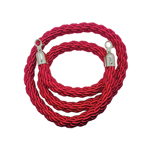 Premium Quality 2 Meter Red Rope With Chrome End