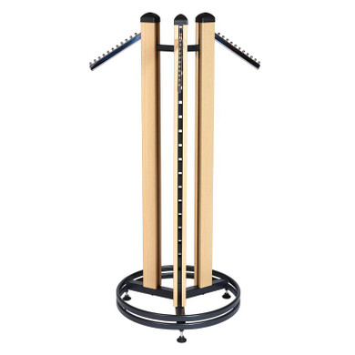 Oak Cladded Twinslot 3-way Floor Rail 1400mm High