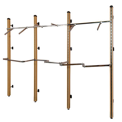 Oak Cladded Twinslot 3000mm Wide Wall Display Example