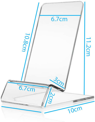 Heavy Duty Phone, Tablet Acrylic Display Stand Perspex Retail Cookbook Holder