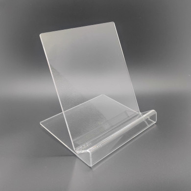 Clear Acrylic iPad & Tablet Stand – Universal Desktop Display Holder for Books, Magazines & Cookbooks