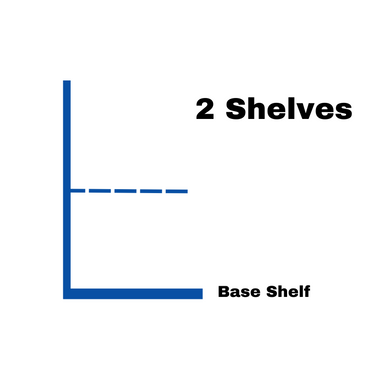 Retail Wall Shelving - 2 Shelves