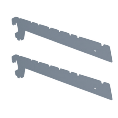 Silver Brackets (Pair) For Retail Shelving