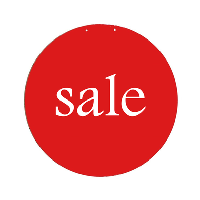 SALE & UP TO % OFF Double-Sided Hanging Sign