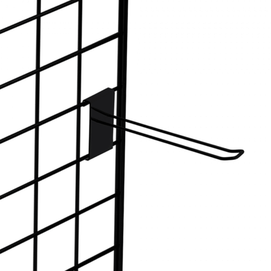 10" Inch Heavy Duty Euro Hooks/prong Grid Mesh Retail Display Black