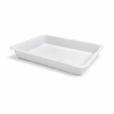 Heavy Duty Plastic Butcher Tray – Meat & Deli Display Tray (White)