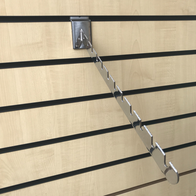 Slatwall Notched Waterfall Arm For Retail Clothes Display