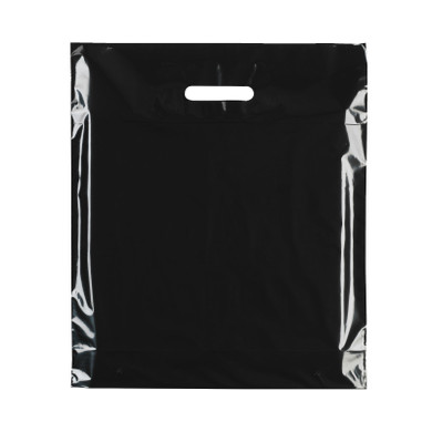 Plastic Plain Black Carrier Bags