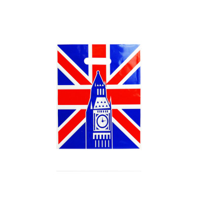 100X Plastic Union Jack Carrier Bags