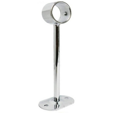 Drop Socket (5 Inch Heavy Duty) Diameter New Clothes Garment Rail Walk In Wardrobe Chrome Tubing Hanging Rail System