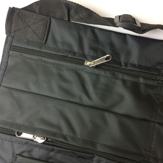 Waterproof 7 Pocket Black Denim Market Trader Money Belt Bag Apron Pouch Adjustable Waist Strap